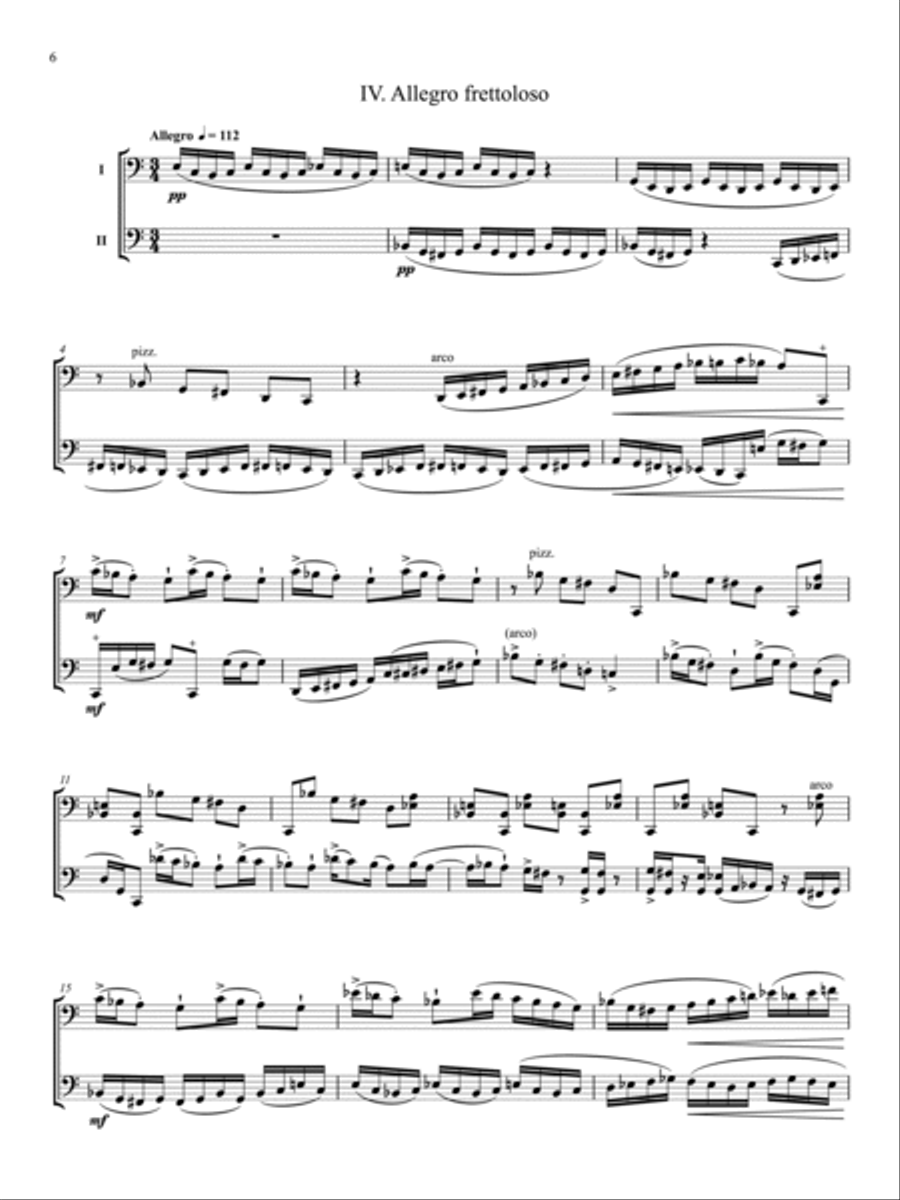 Five Miniatures for Two Cellos String Duet scores gallery preview page 6