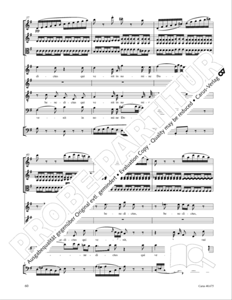 Mass in G Major STB scores gallery preview page 73