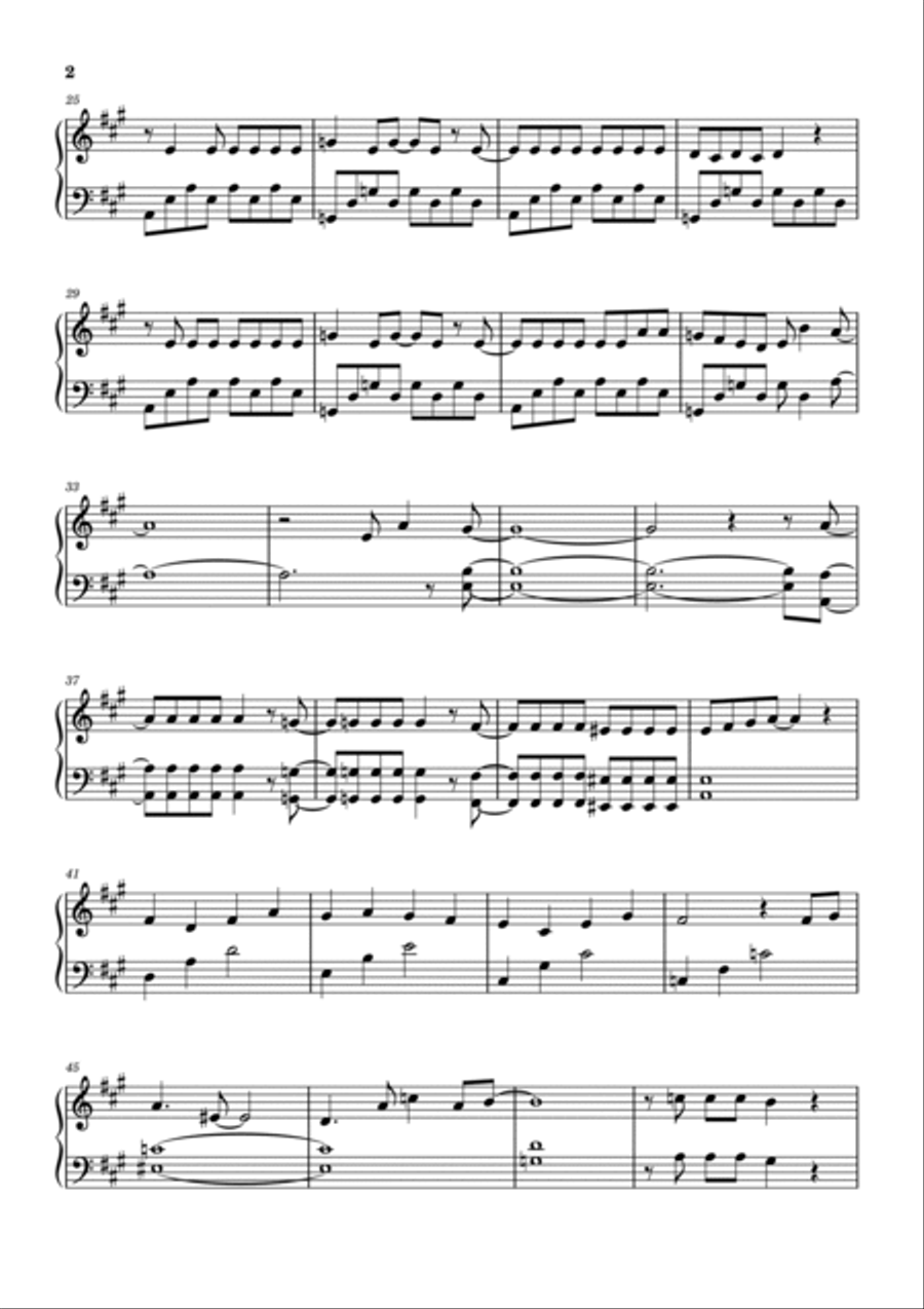 Mission Ken Ko Dai Ichi Piano Solo scores gallery preview page 2