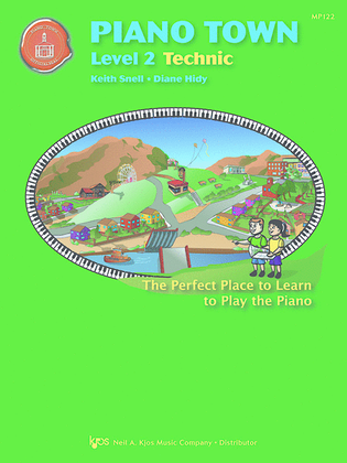 Book cover for Piano Town, Technic - Level 2