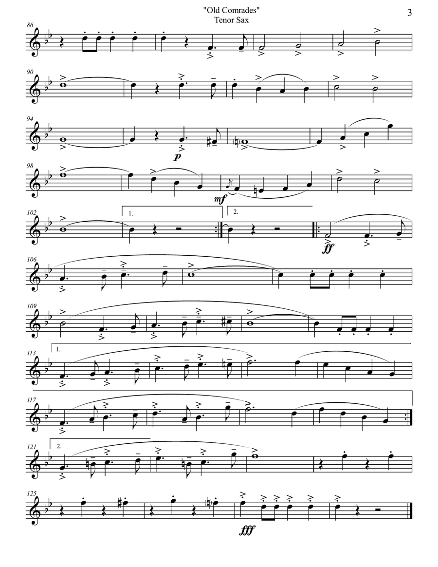 Old Comrades - German Band - Oktoberfest - Parts Only Old Comrades - German Band - Oktoberfest - Parts Only Large Ensemble scores gallery preview page 6