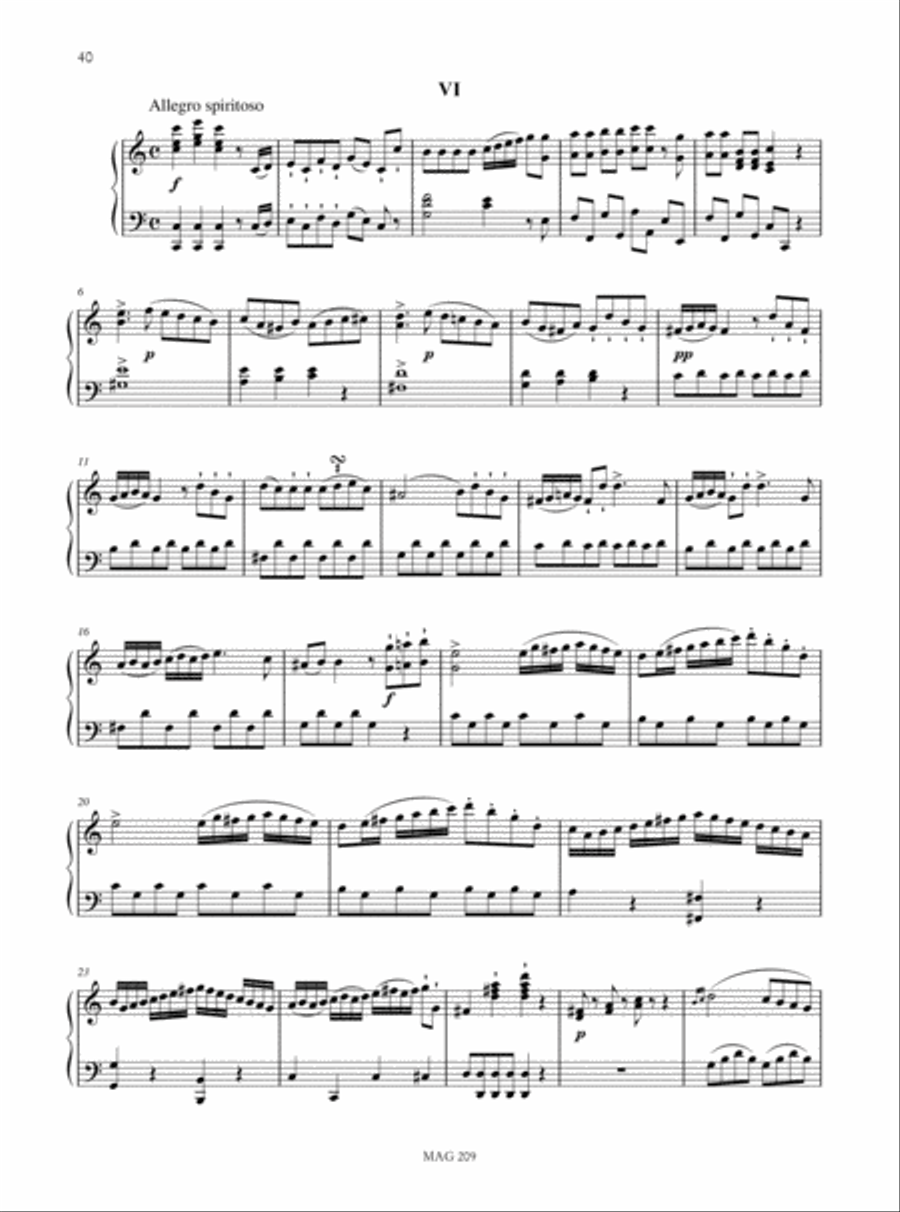 6 Sonatas Op. 2 for Harp and Violin ad libitum Harp scores gallery preview page 7