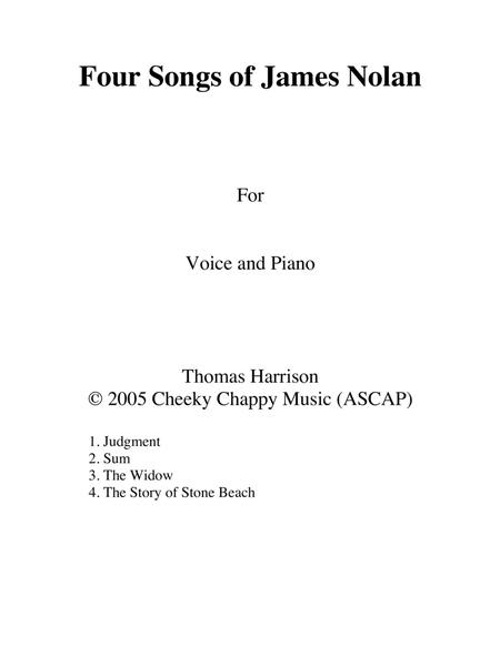 Four Songs of James Nolan image number null