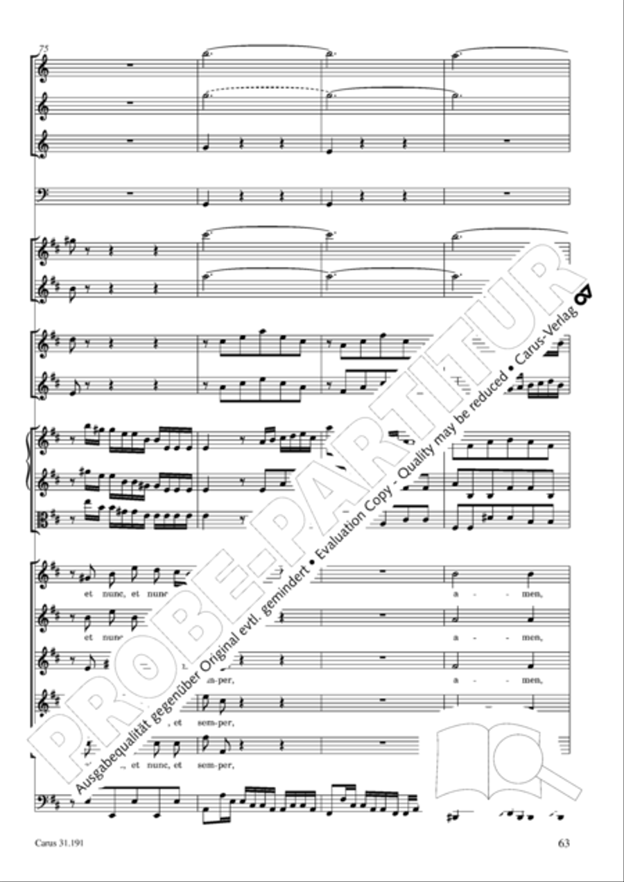 Gloria in excelsis Deo SSATB scores gallery preview page 63