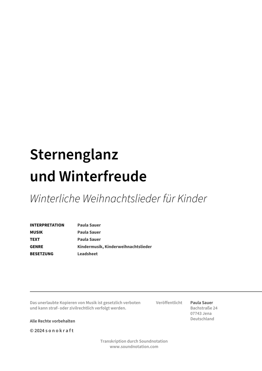 Sternenglanz und Winterfreude Voice scores gallery preview page 2