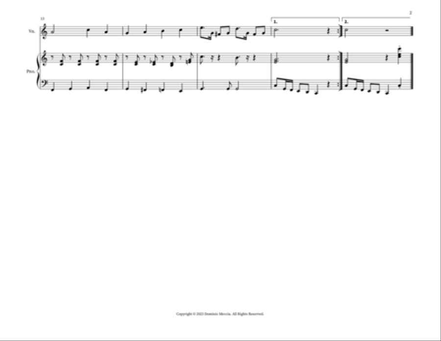 Anchors Aweigh String Duet scores gallery preview page 2