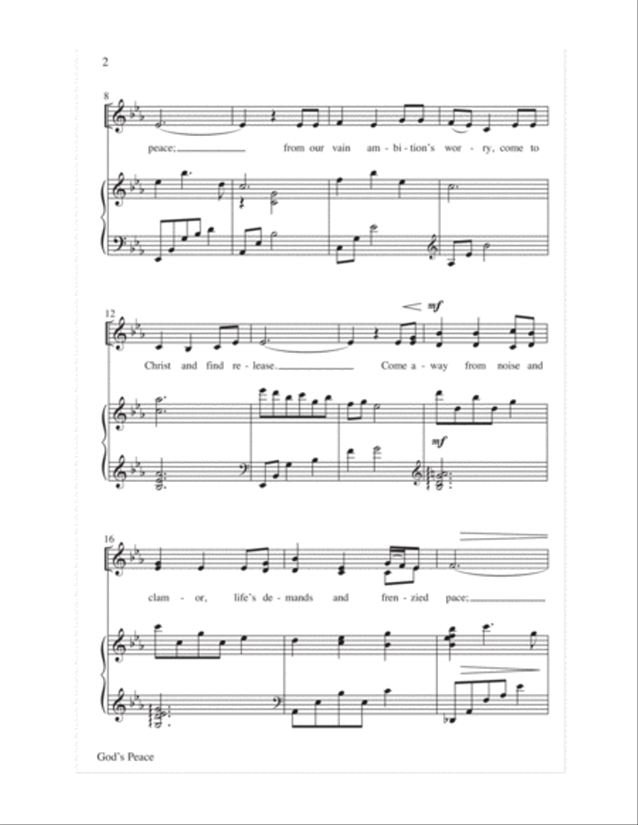 God's Peace 4-Part scores gallery preview page 3