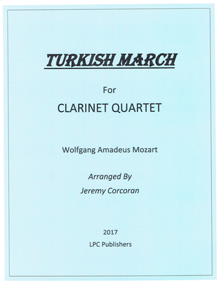 Book cover for Turkish March for Clarinet Quartet