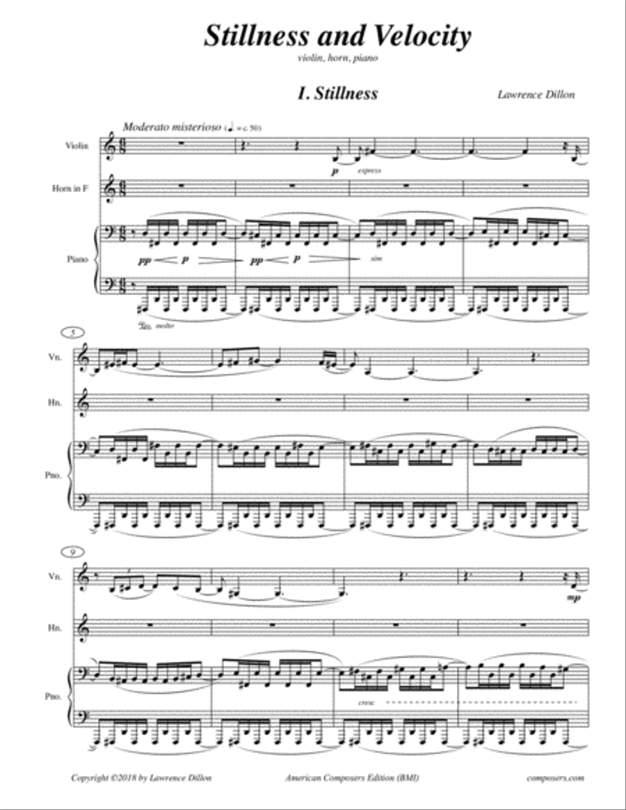 [Dillon] Stillness and Velocity Horn scores gallery preview page 5