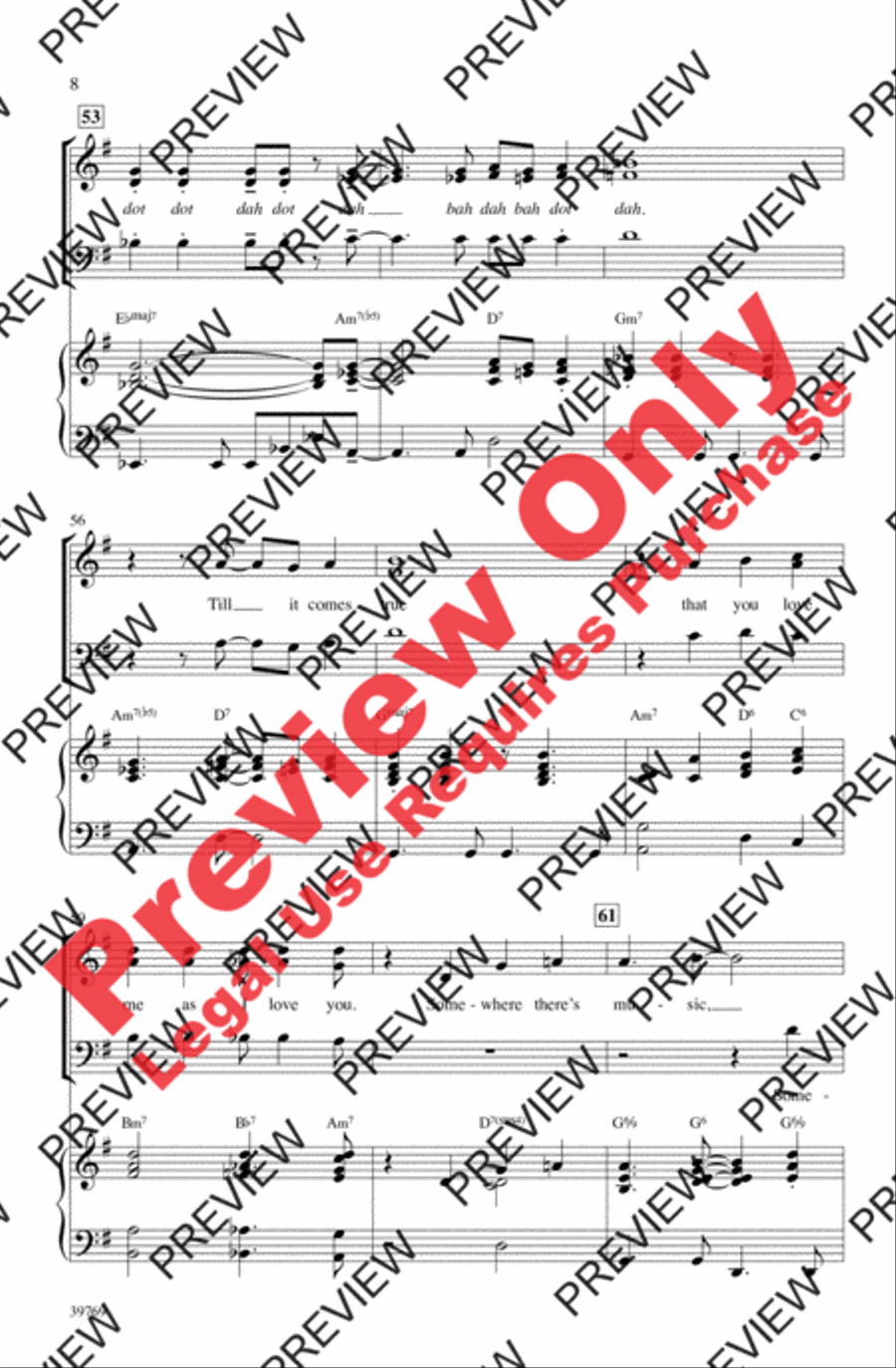 How High the Moon 3-Part scores gallery preview page 8