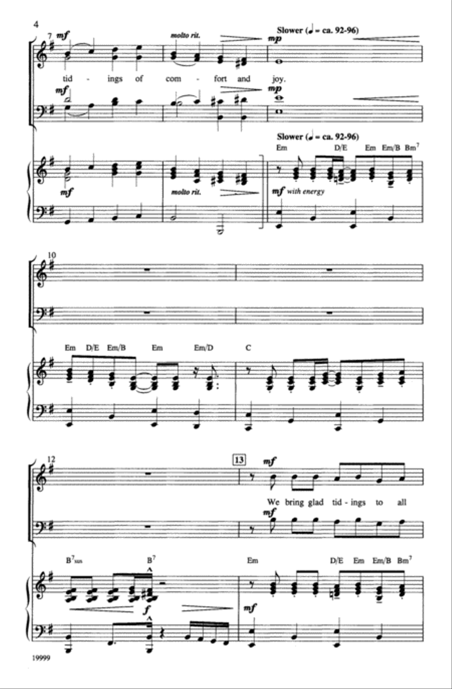 Glad Tidings of Joy 4-Part scores gallery preview page 3
