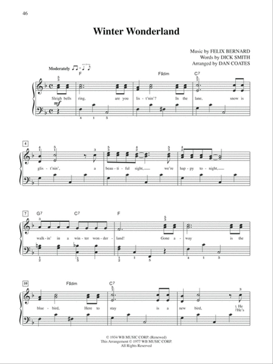 Christmas Hits for the Teen Player - Easy Piano Voice scores gallery preview page 4