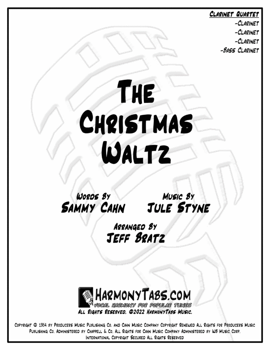 The Christmas Waltz Woodwind Quartet scores gallery preview page 1