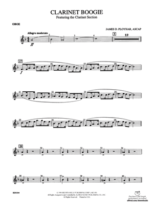 Clarinet Boogie: Oboe