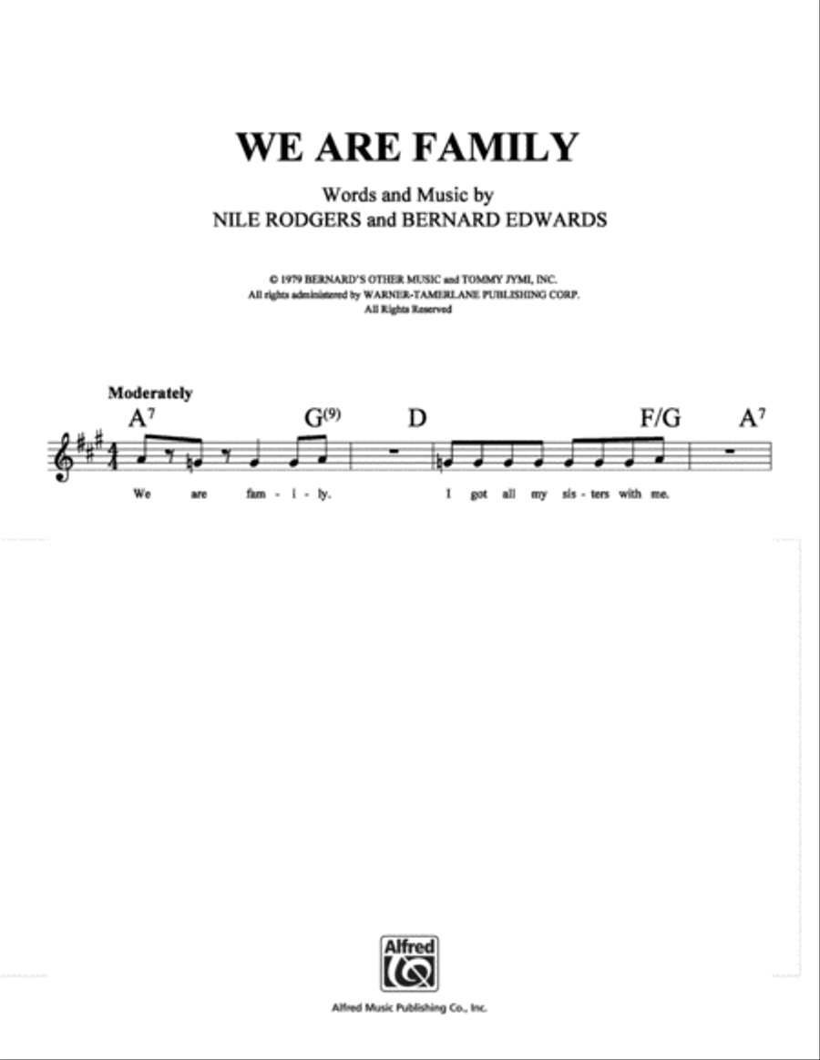 We Are Family School and Community scores gallery preview page 1