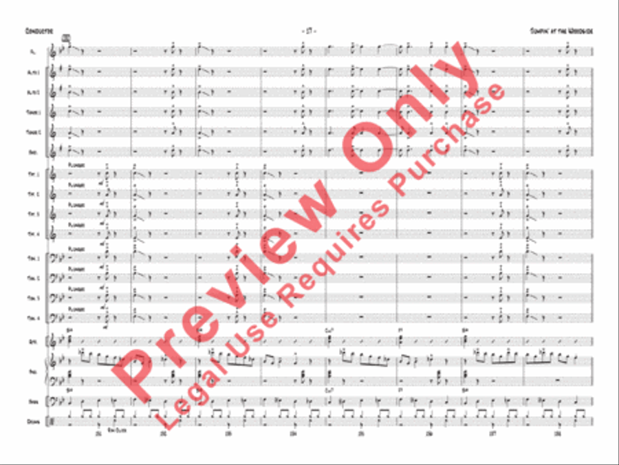 Jumpin' at the Woodside Jazz Ensemble scores gallery preview page 21