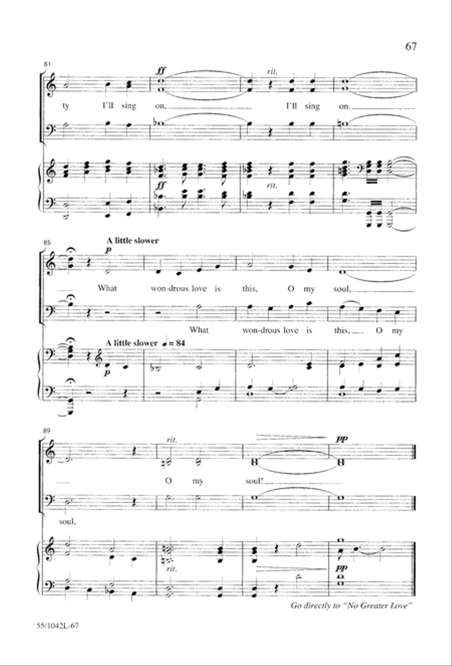 No Greater Love 3-Part scores gallery preview page 69
