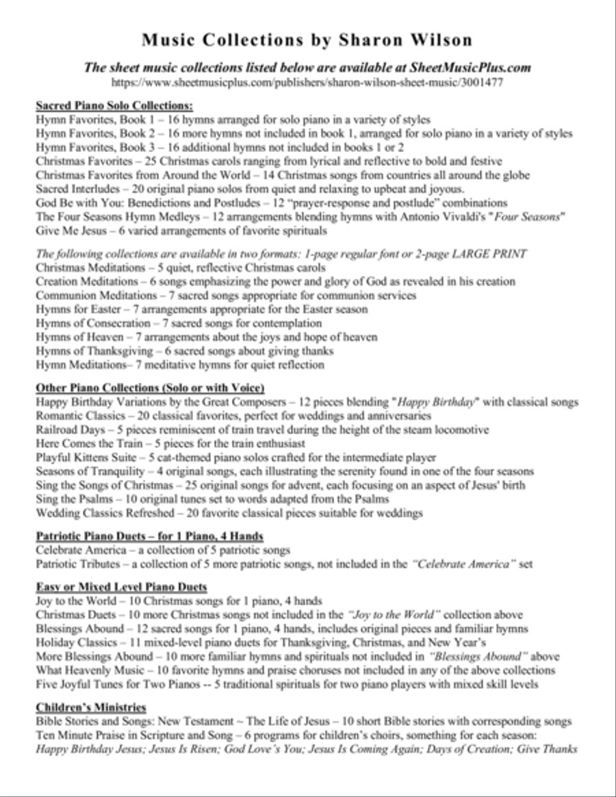 Easy String Duets: Easter Hymns (A Collection of 10 Easy Violin and Cello Duets) String Duet scores gallery preview page 2