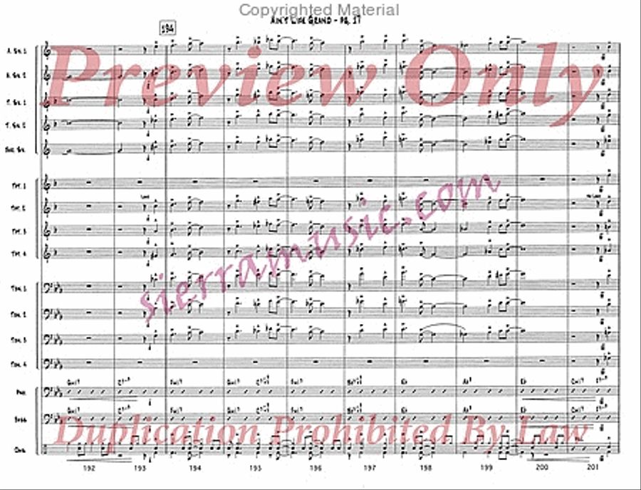 Ain't Life Grand Ain't Life Grand Big Band scores gallery preview page 18