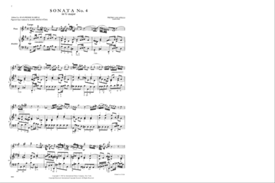 Sonata No. 4 In G Major Sonata No. 4 In G Major Flute Solo scores gallery preview page 2