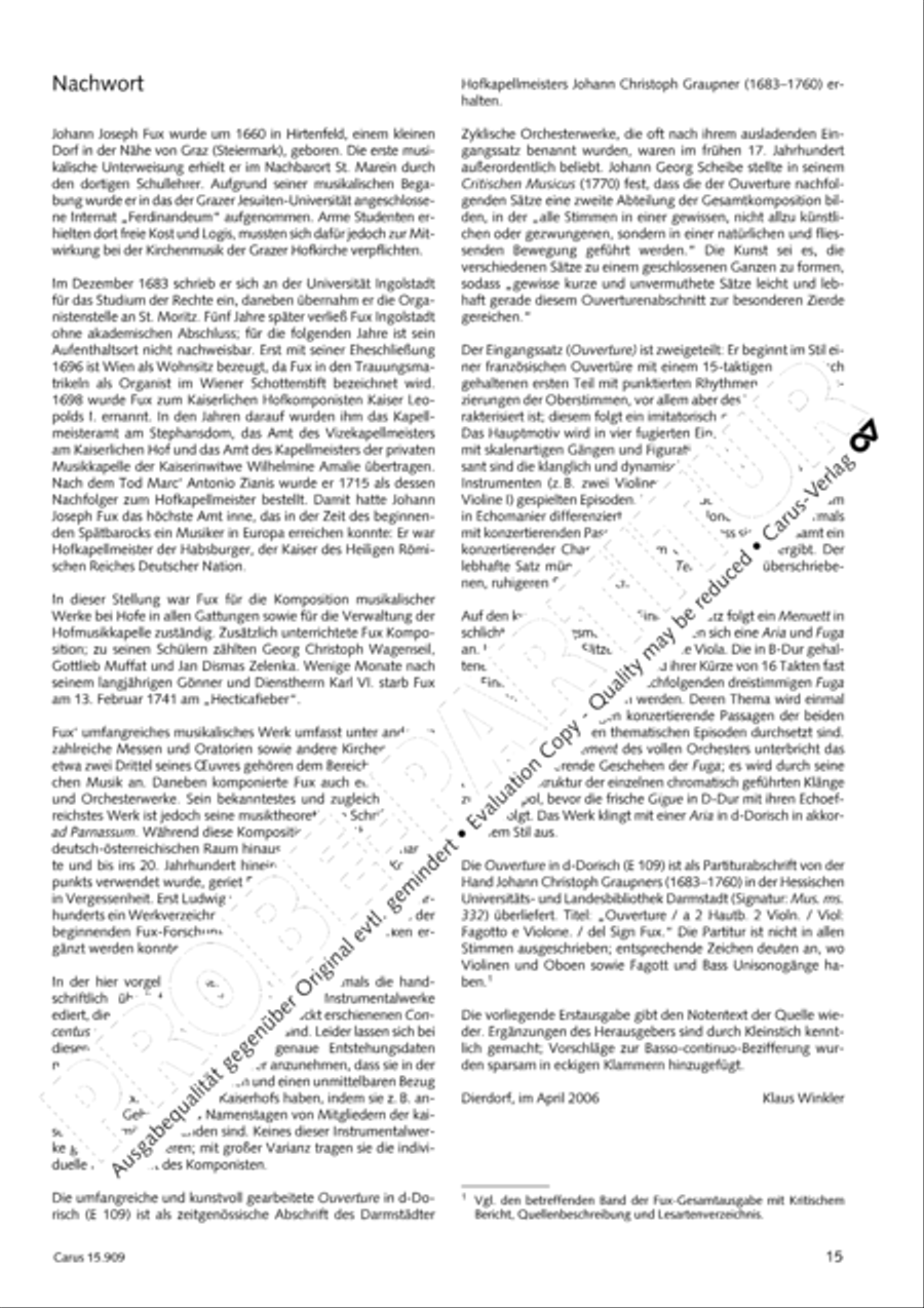 Ouverture in d Oboe scores gallery preview page 16