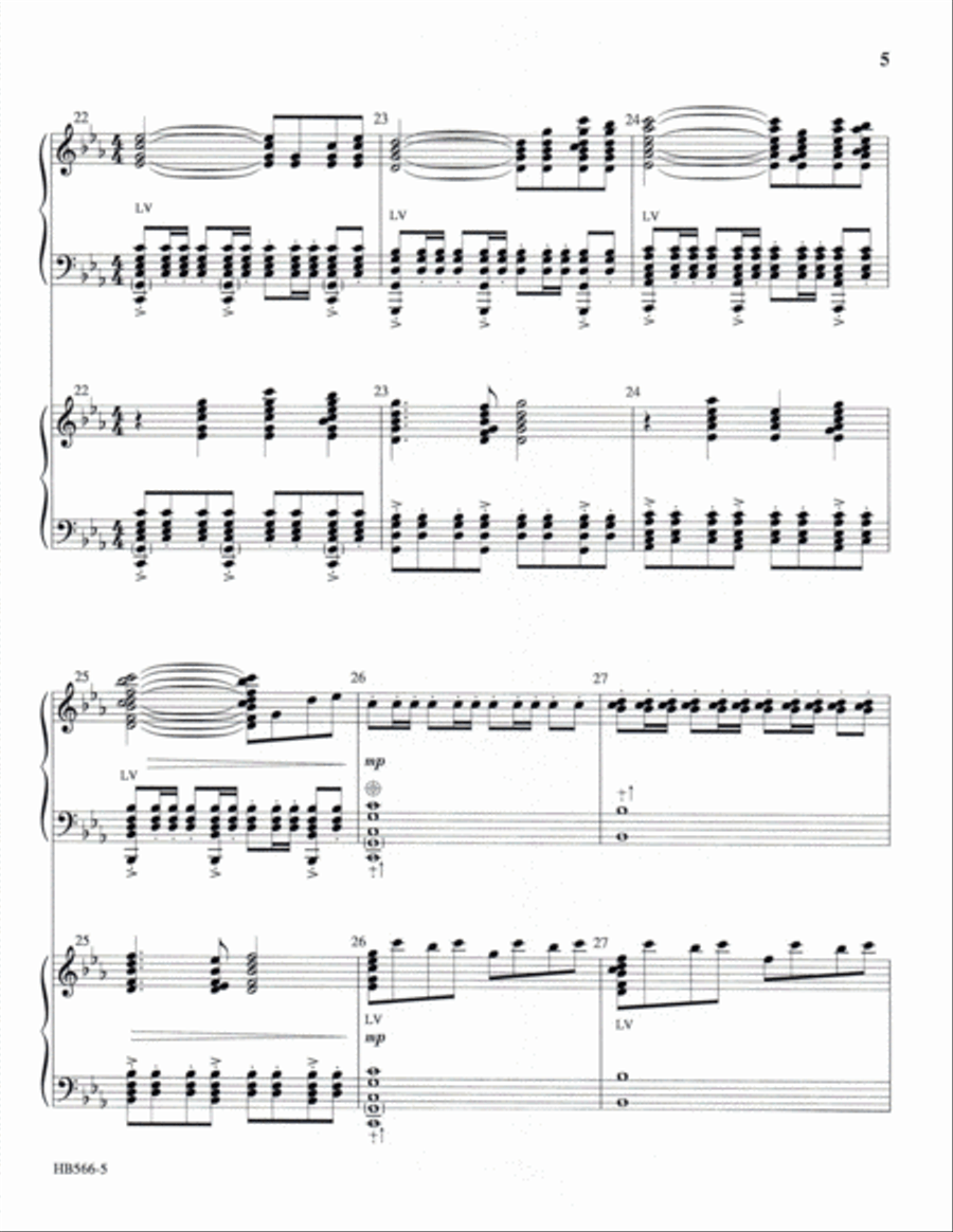 United - full score Handbell Choir scores gallery preview page 6