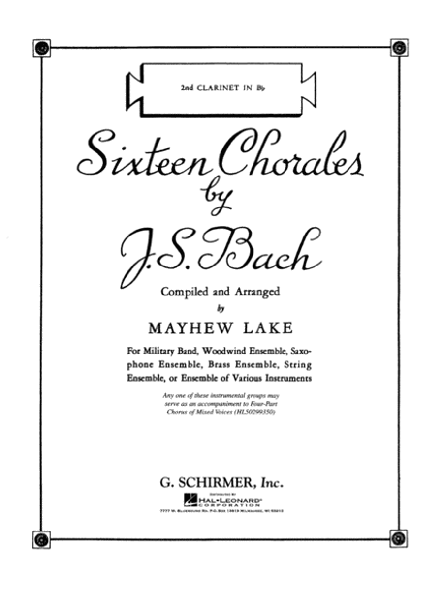 Sixteen Chorales Sixteen Chorales Concert Band scores gallery preview page 1