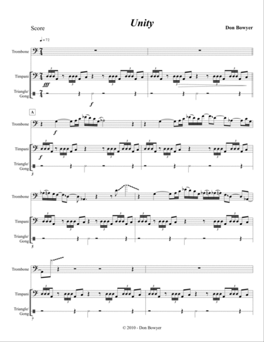 Unity Trombone Duet scores gallery preview page 2