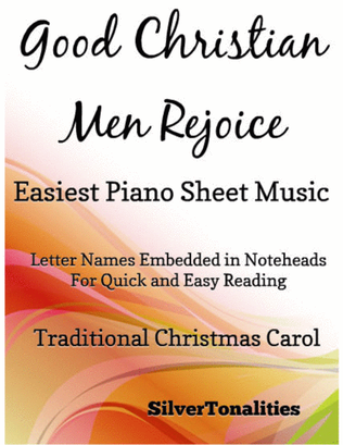 Book cover for Good Christian Men Rejoice Easiest Piano Sheet Music