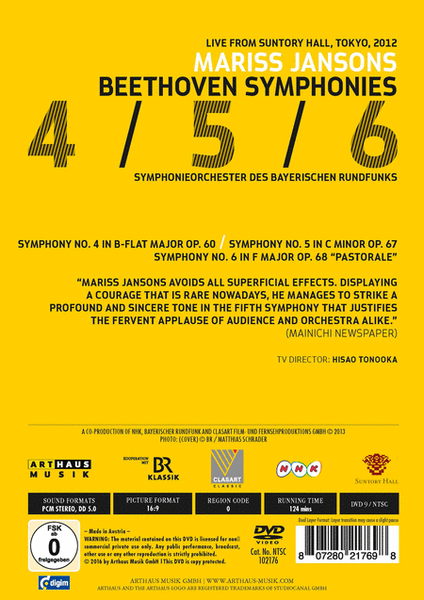 Beethoven: Symphonies Nos. 4-6