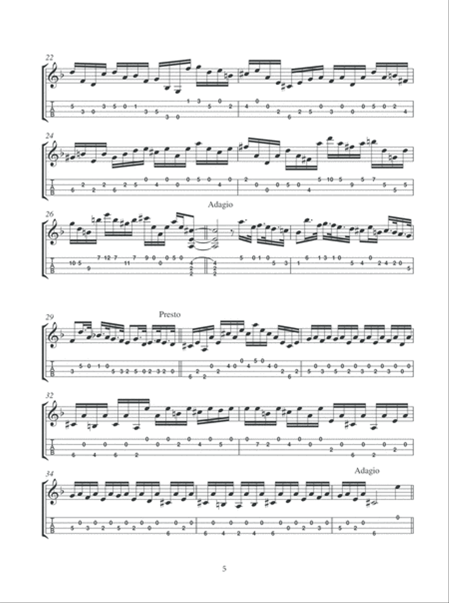 German Baroque Music for Mandolin Violin scores gallery preview page 6