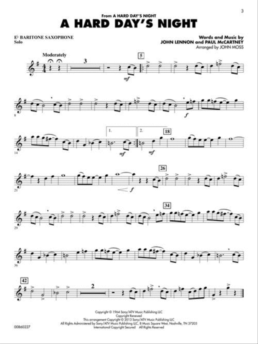 The Beatles Concert Band Methods scores gallery preview page 5