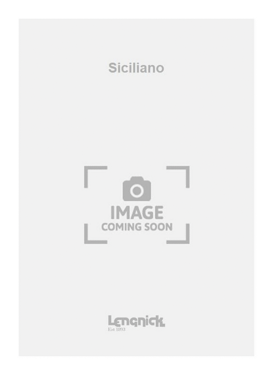 Siciliano Siciliano Violin Solo scores gallery preview page 1