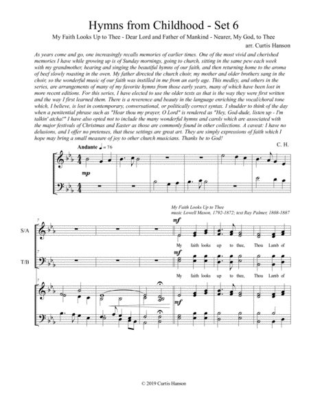 Hymns from Childhood - Set 6 (SATB) image number null