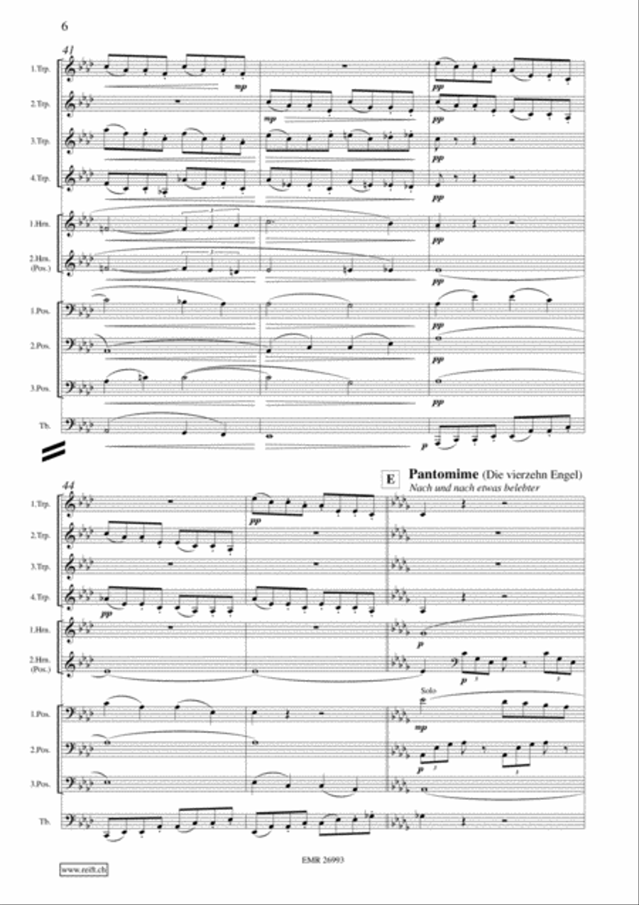 Abendsegen & Pantomime Brass Ensemble scores gallery preview page 8