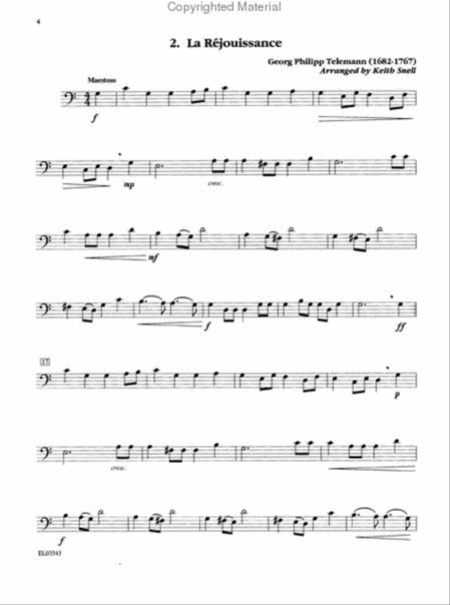 Belwin Master Solos (Trombone), Volume 1 Baritone Horn scores gallery preview page 3