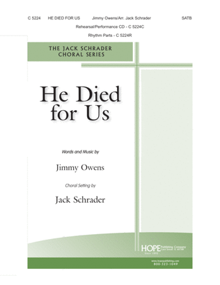 Book cover for He Died for Us