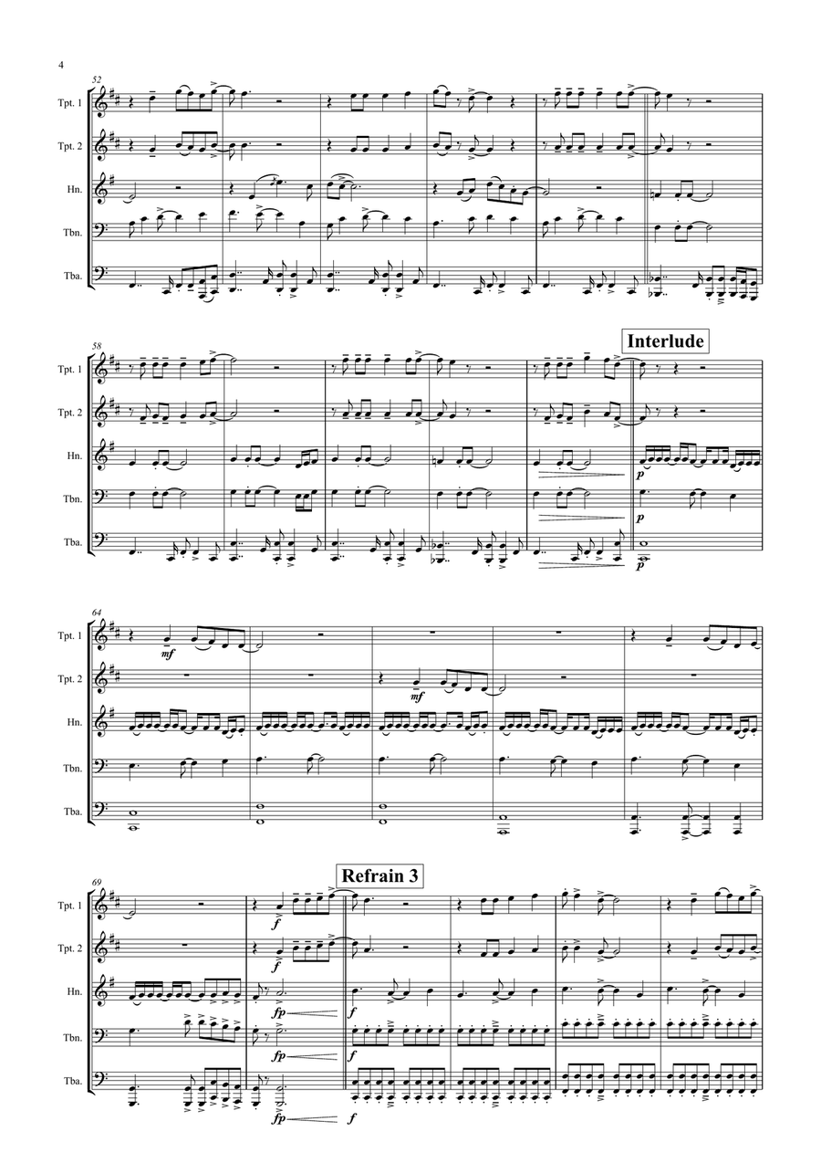 Tage Wie Diese Horn scores gallery preview page 4
