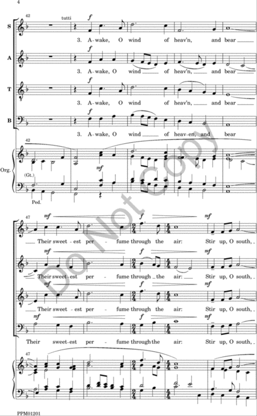 The Garden 4-Part scores gallery preview page 5