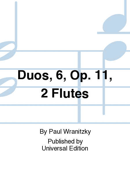 Duos, 6, Op. 11, 2 Flutes