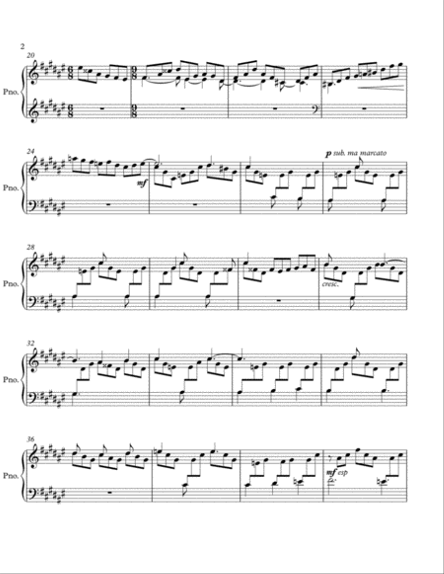 Three Pieces for the Right Hand Alone, op. 63 Piano Method scores gallery preview page 2