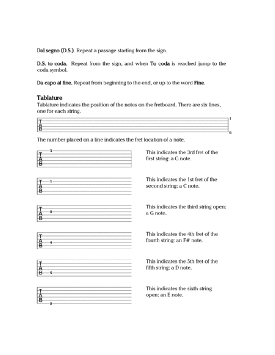 I Want To Hold Your Hand I Want To Hold Your Hand Guitar Tablature scores gallery preview page 4