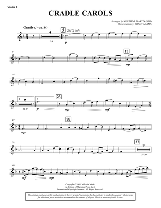Cradle Carols (from Carols For Choir And Congregation) - Violin 1