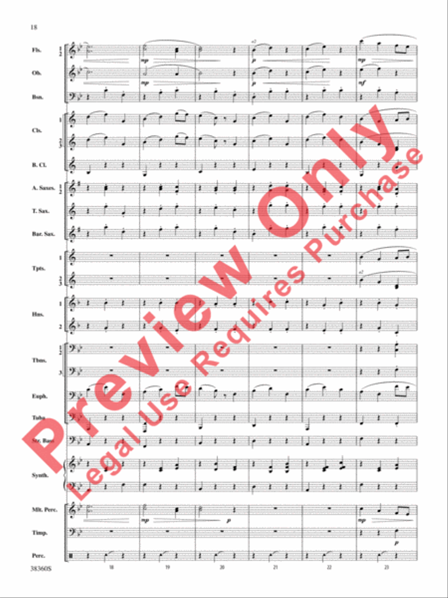 Tonadillas Suite Concert Band scores gallery preview page 19