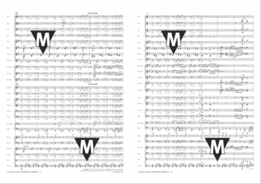 A Holly Jolly Christmas Medley Concert Band scores gallery preview page 6