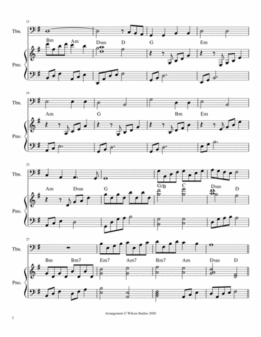 Holy, Holy, Holy--trombone solo image number null