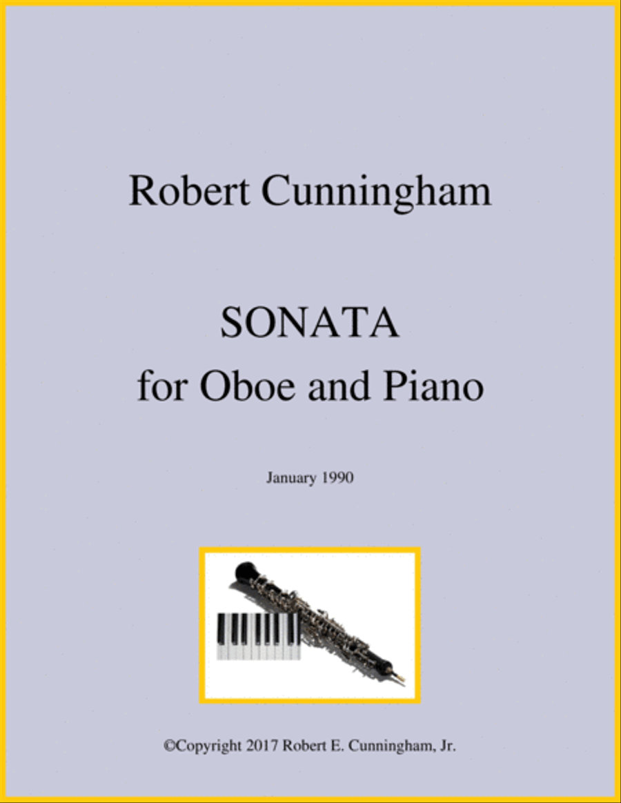 Sonata for Oboe and Piano Woodwind Duet scores gallery preview page 1