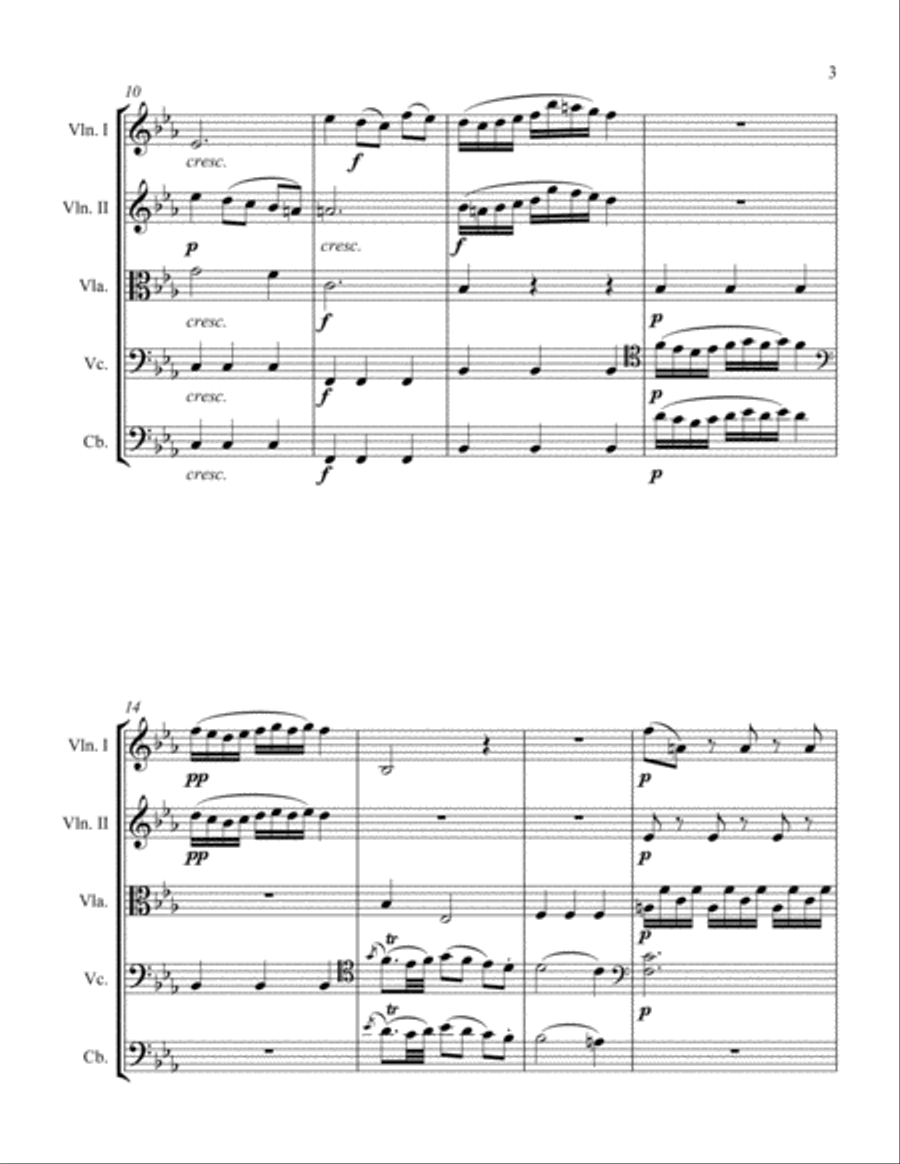 Larghetto Larghetto String Orchestra scores gallery preview page 3
