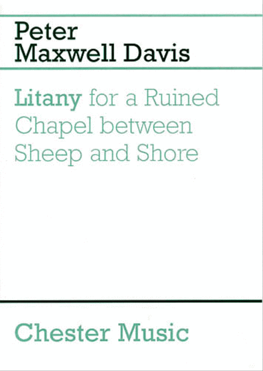 Peter Maxwell Davies: Litany For A Ruined Chapel Between Sheep And Shore Trumpet Solo scores gallery preview page 1