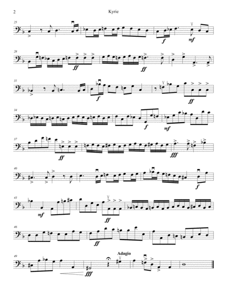Kyrie from W. A. Mozart's Requiem, K.626. FULL ADVANCED CHILDREN ORCHESTRA. PARTS ONLY.